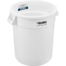 Global Industrial™ Plastic Trash Can - 20 Gallon White