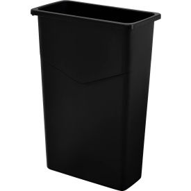 Global Industrial™ Slim Trash Can, 23 Gallon, Black