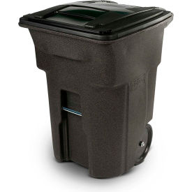 Toter Heavy Duty Two-Wheel Trash Cart, 96 Gallon, Brownstone - ANA96-58538